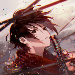 This is a pixiv picture whose title is ミカサちゃん.