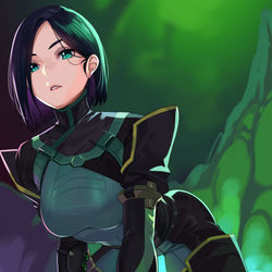 This is a pixiv picture whose title is VALORANT：ヴァイパー.