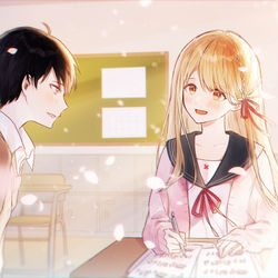 This is a pixiv picture whose title is 『またね』.