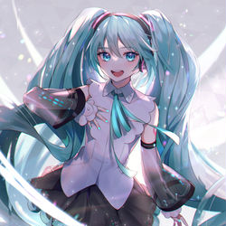 This is a pixiv picture whose title is ミクの日.