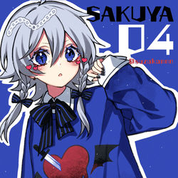 This is a pixiv picture whose title is 04.咲夜.