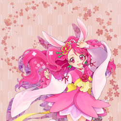 This is a pixiv picture whose title is キュアグレース生誕祭.