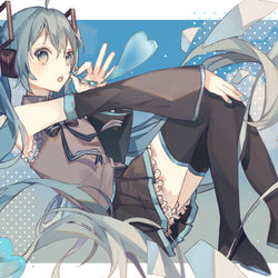 This is a pixiv picture whose title is ミクの日.