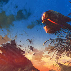 This is a pixiv picture whose title is 【アニメ化】錆喰いビスコ.