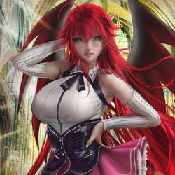 This is a pixiv picture whose title is Rias Gremory.