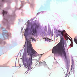 This is a pixiv picture whose title is 桜.