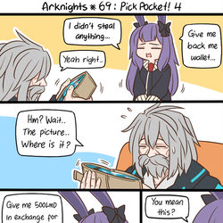 This is a pixiv picture whose title is Arknights #69.