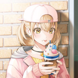 This is a pixiv picture whose title is 😛.