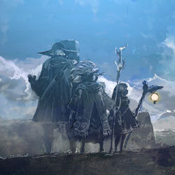 This is a pixiv picture whose title is 【PFMOH】男は灯を手に入れた.