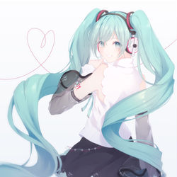 This is a pixiv picture whose title is ミクの日2021.