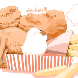 This is a pixiv picture whose title is チキン.