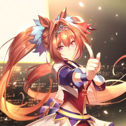 This is a pixiv picture whose title is ダイワスカーレット.