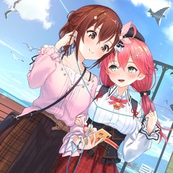 This is a pixiv picture whose title is 私服でお出かけ.
