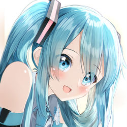 This is a pixiv picture whose title is ミクちゃん！.