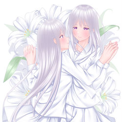 This is a pixiv picture whose title is White Lilly.