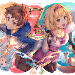 This is a pixiv picture whose title is 【gbf】 祝7周年.