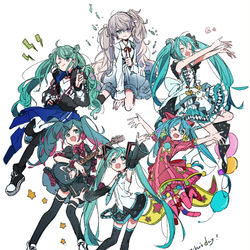 This is a pixiv picture whose title is みっくわーるど.