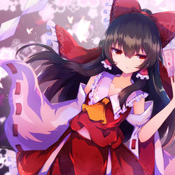 This is a pixiv picture whose title is 霊夢さん.