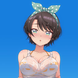This is a pixiv picture whose title is スバル [タンクトップ & ビキニ].