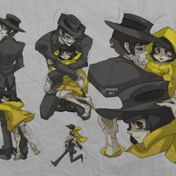 This is a pixiv picture whose title is Sketches Nightmare #3.