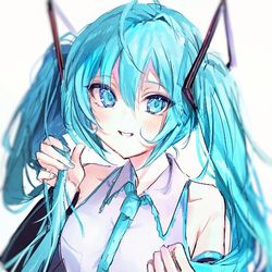 This is a pixiv picture whose title is 初音ミク.