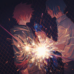 This is a pixiv picture whose title is 1+1>2.