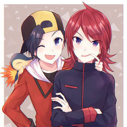 This is a pixiv picture whose title is 笑って笑って！.