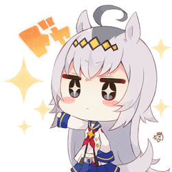 This is a pixiv picture whose title is ちびオグリとちびライス.