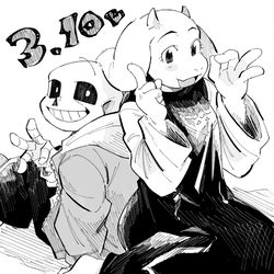 This is a pixiv picture whose title is 【web再録】soriel漫画2本.