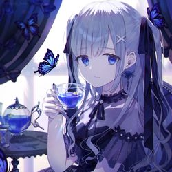 This is a pixiv picture whose title is 胡蝶の夢.