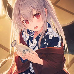 This is a pixiv picture whose title is お酌堕天使さん.