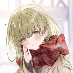 This is a pixiv picture whose title is 「内緒話があります」.
