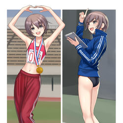 This is a pixiv picture whose title is ジャージ乙倉ちゃん.