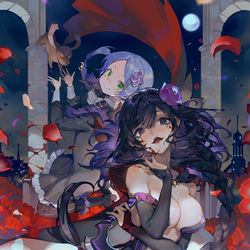 This is a pixiv picture whose title is Bloody night.