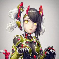 This is a pixiv picture whose title is 銀河の布を持つアンドロイド.