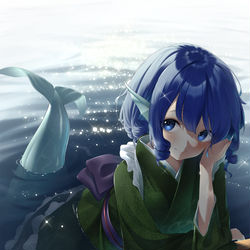 This is a pixiv picture whose title is わかさぎ姫.