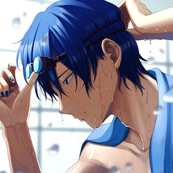 This is a pixiv picture whose title is KAITOスイムウェアV.