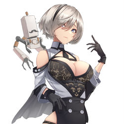 This is a pixiv picture whose title is 2B.