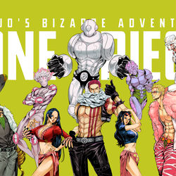 This is a pixiv picture whose title is One Piece - JOJO.
