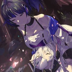 This is a pixiv picture whose title is 明明……约定好了要一起看樱花的.