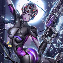 This is a pixiv picture whose title is Widowmaker.