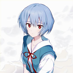 This is a pixiv picture whose title is 綾波レイ.