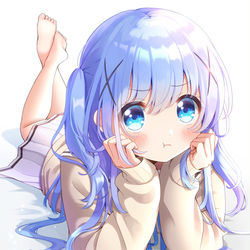 This is a pixiv picture whose title is 不機嫌チノちゃん.