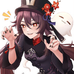 This is a pixiv picture whose title is 胡桃👻.