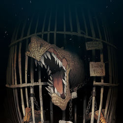 This is a pixiv picture whose title is 猛獣使い.