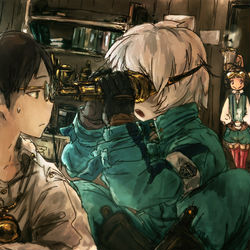 This is a pixiv picture whose title is 異世界玉狛！.