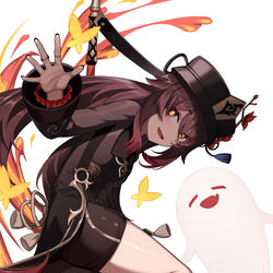 This is a pixiv picture whose title is HuTao.