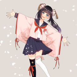 This is a pixiv picture whose title is 3月の擬人化.