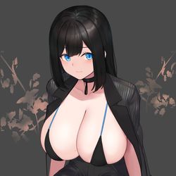 This is a pixiv picture whose title is 💙.