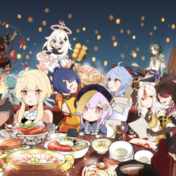 This is a pixiv picture whose title is 尊き縁.